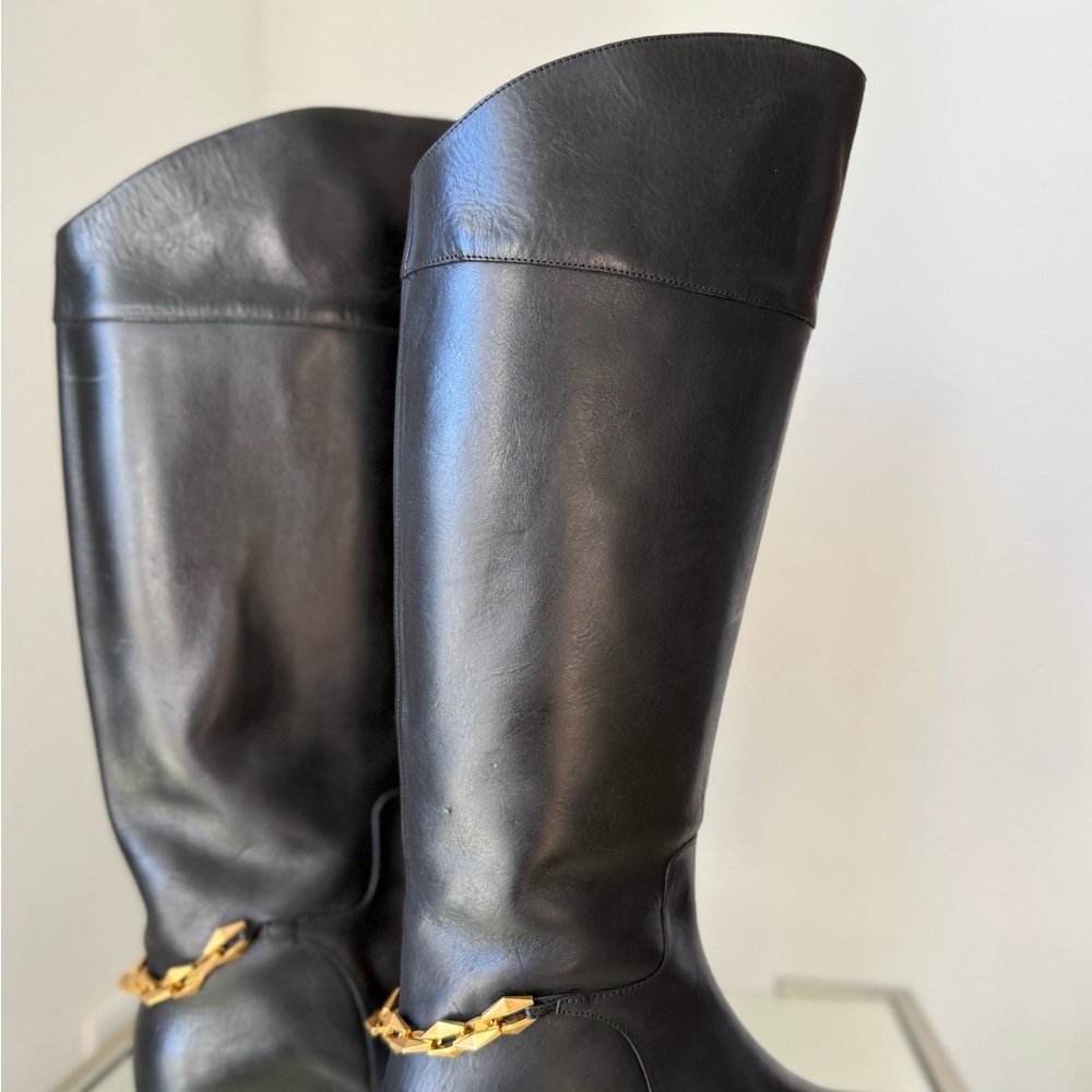 New Jimmy Choo Nell leather knee-high boots $1,695 39.5 - Picture 9 of 16